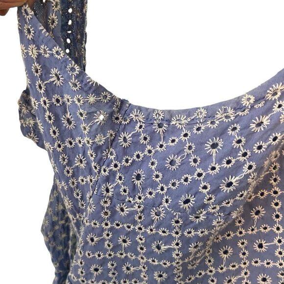 Xtraordinary Sleeveless Spaghetti Strap Eyelet Mini Dress in Size Medium - Picture 12 of 15